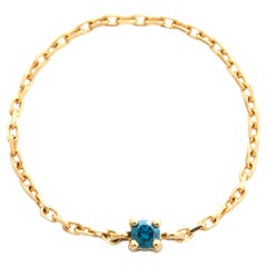 YI Collection Blue Diamond Chain Ring