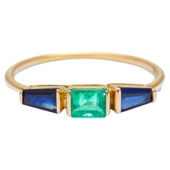 YI Collection Blue Sapphire & Emerald Triplet