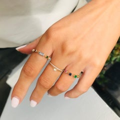 YI Collection Canary Yellow Diamond Chain Ring