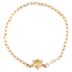 YI Collection Canary Yellow Diamond Chain Ring