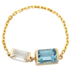 YI Collection Double topaz Chain Ring