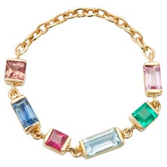 YI Collection Rainbow Chain Ring