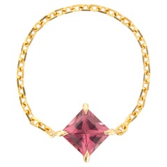 Anello a catena con rodolite della Collection'S