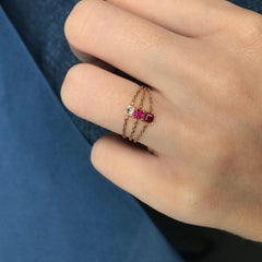 YI Collection Ruby Chain Ring