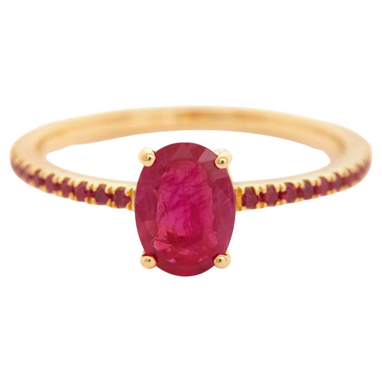 YI Collection Ruby Essentials Ring in 18k For Sale at 1stDibs