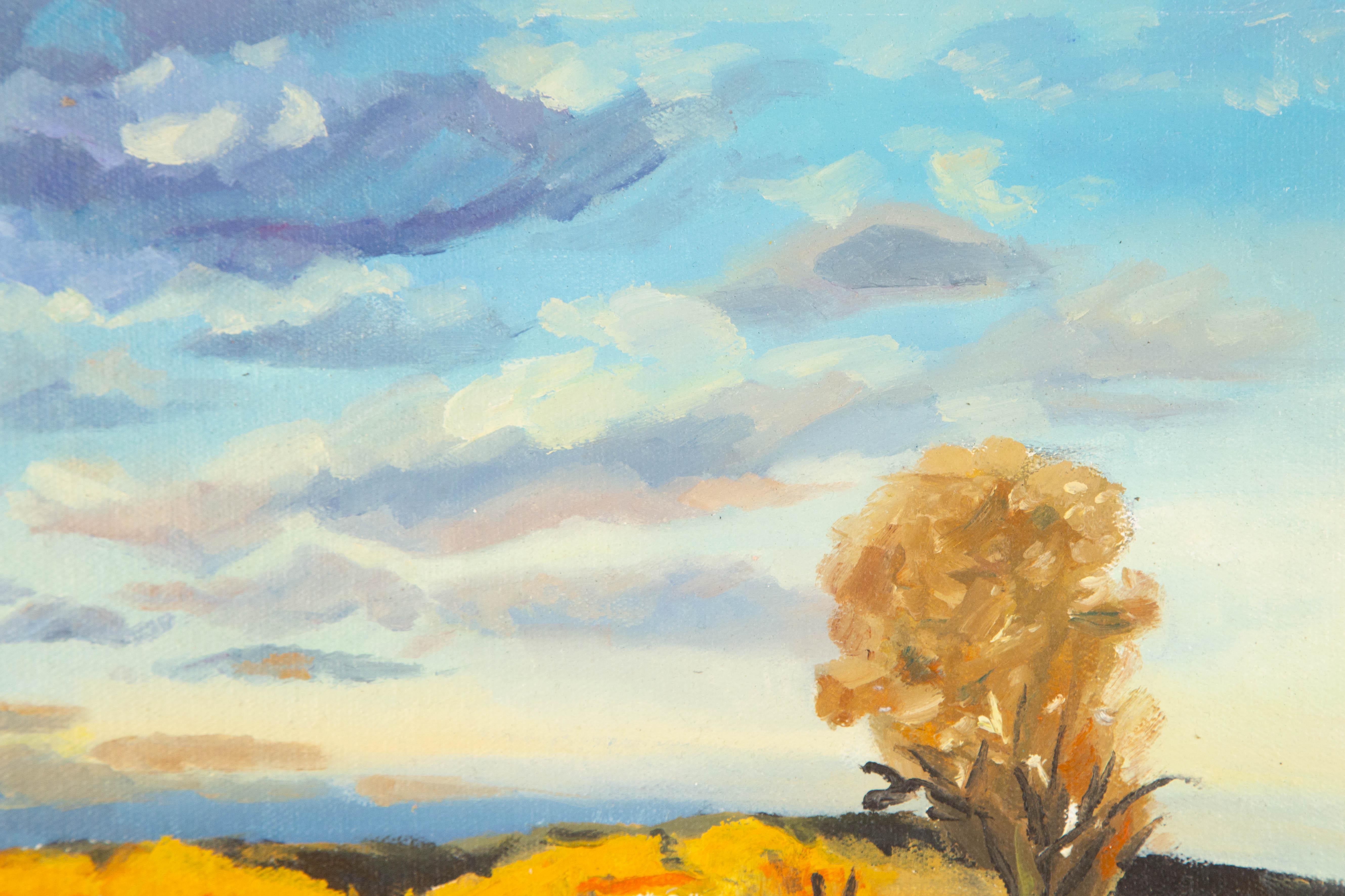 Yi Wang Landscape Original Oil On Canvas 