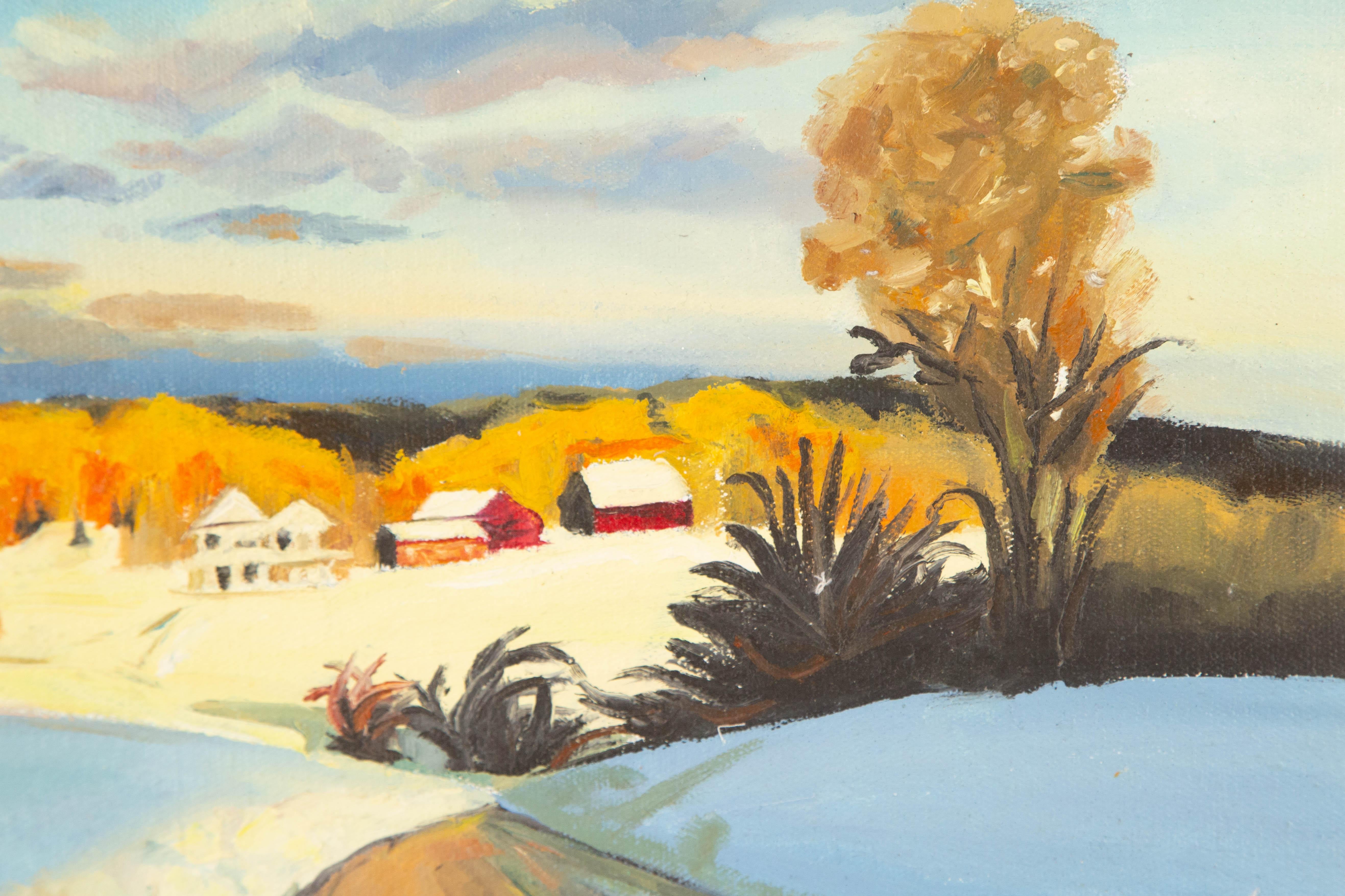 Yi Wang Landscape Original Oil On Canvas 