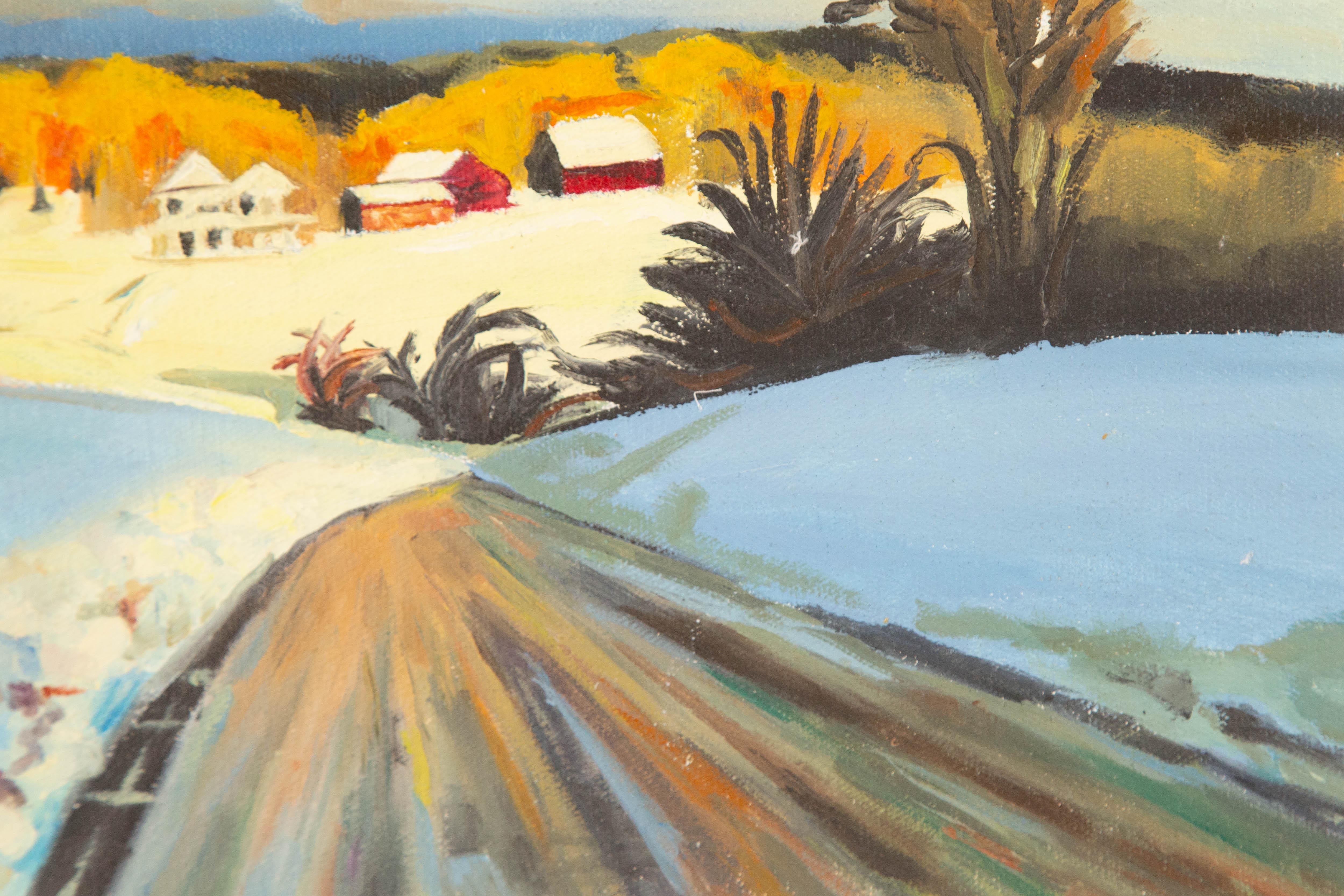 Yi Wang Landscape Original Oil On Canvas 