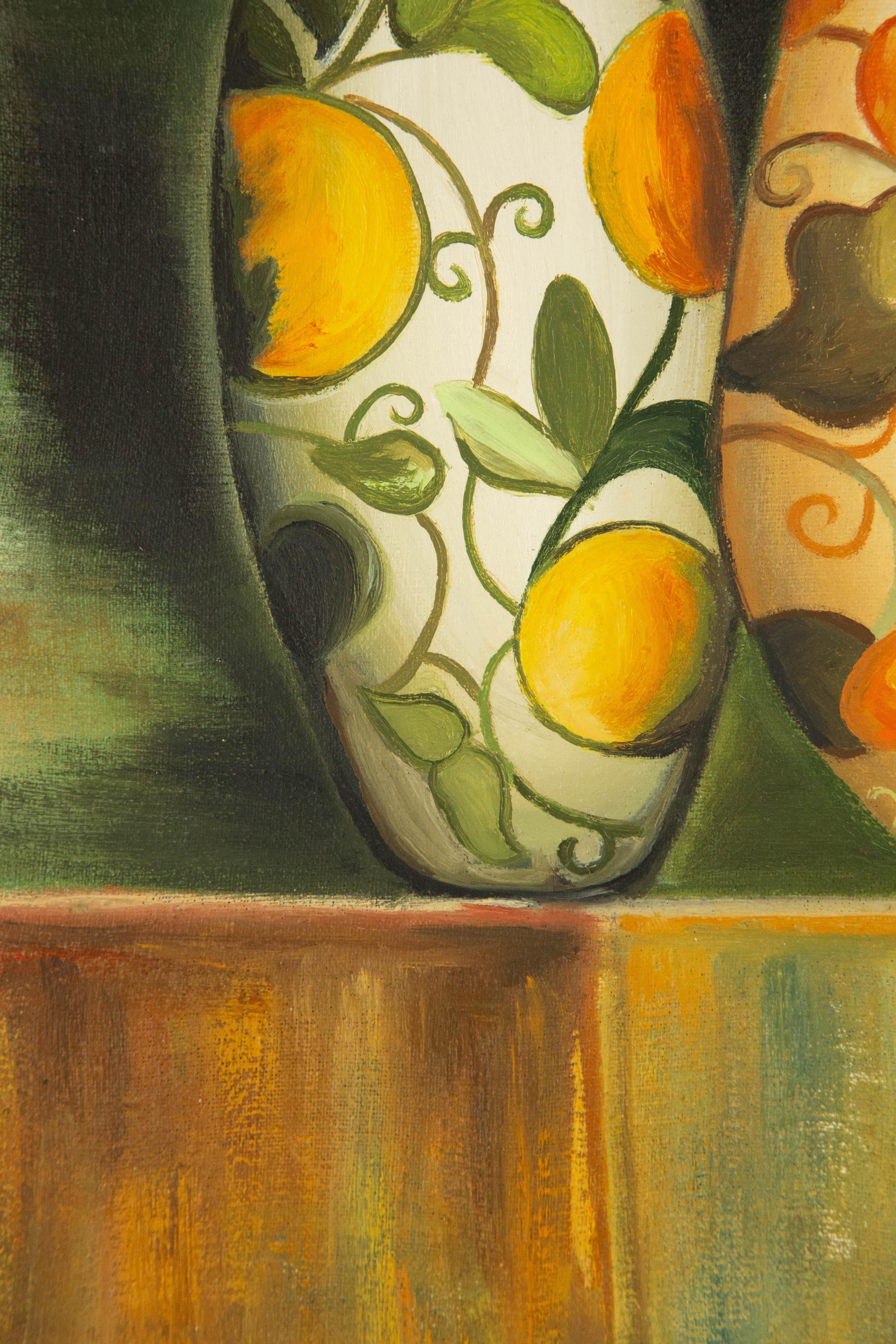 Yi Wang Still Life Original Oil On Canvas 