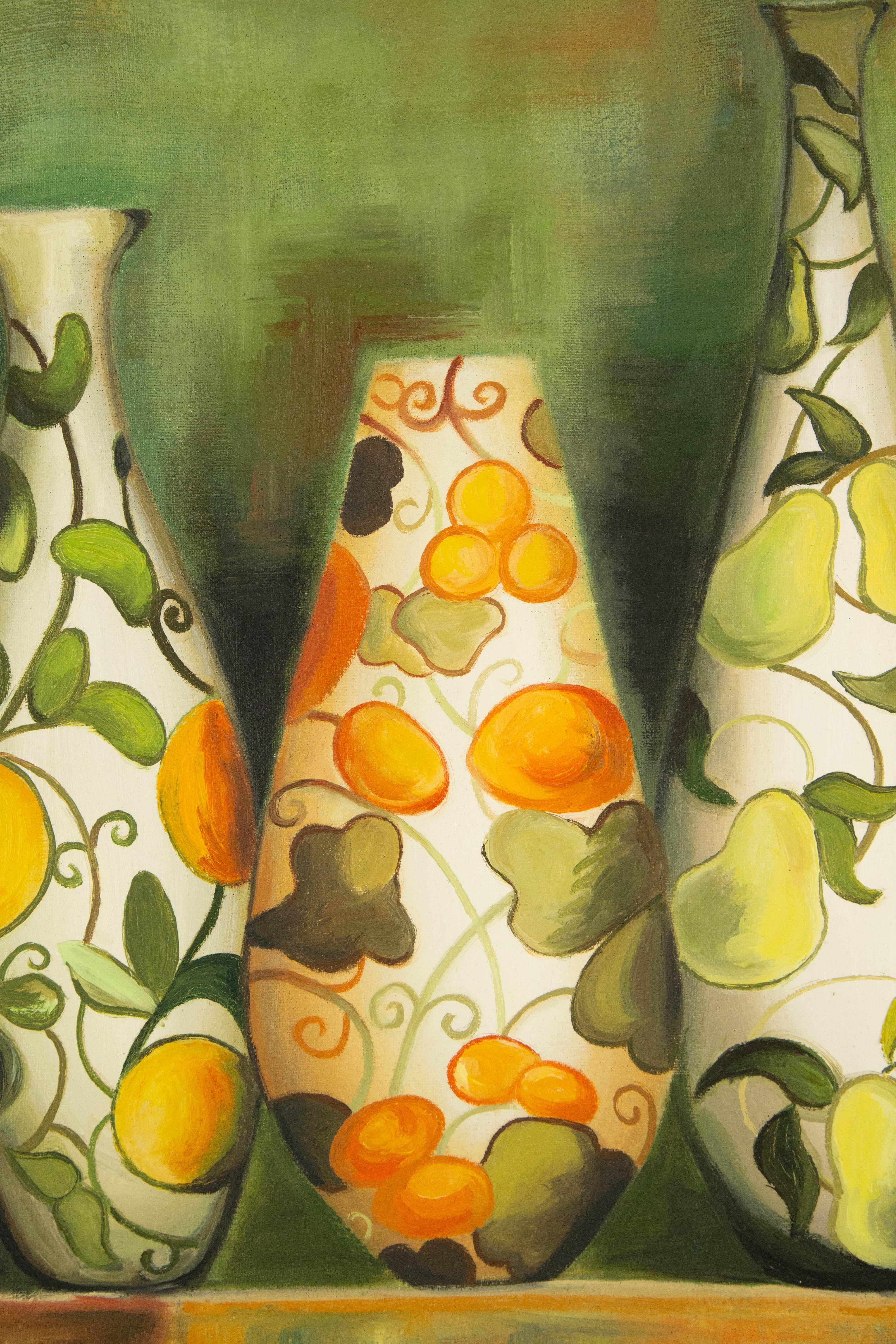 Yi Wang Still Life Original Oil On Canvas 