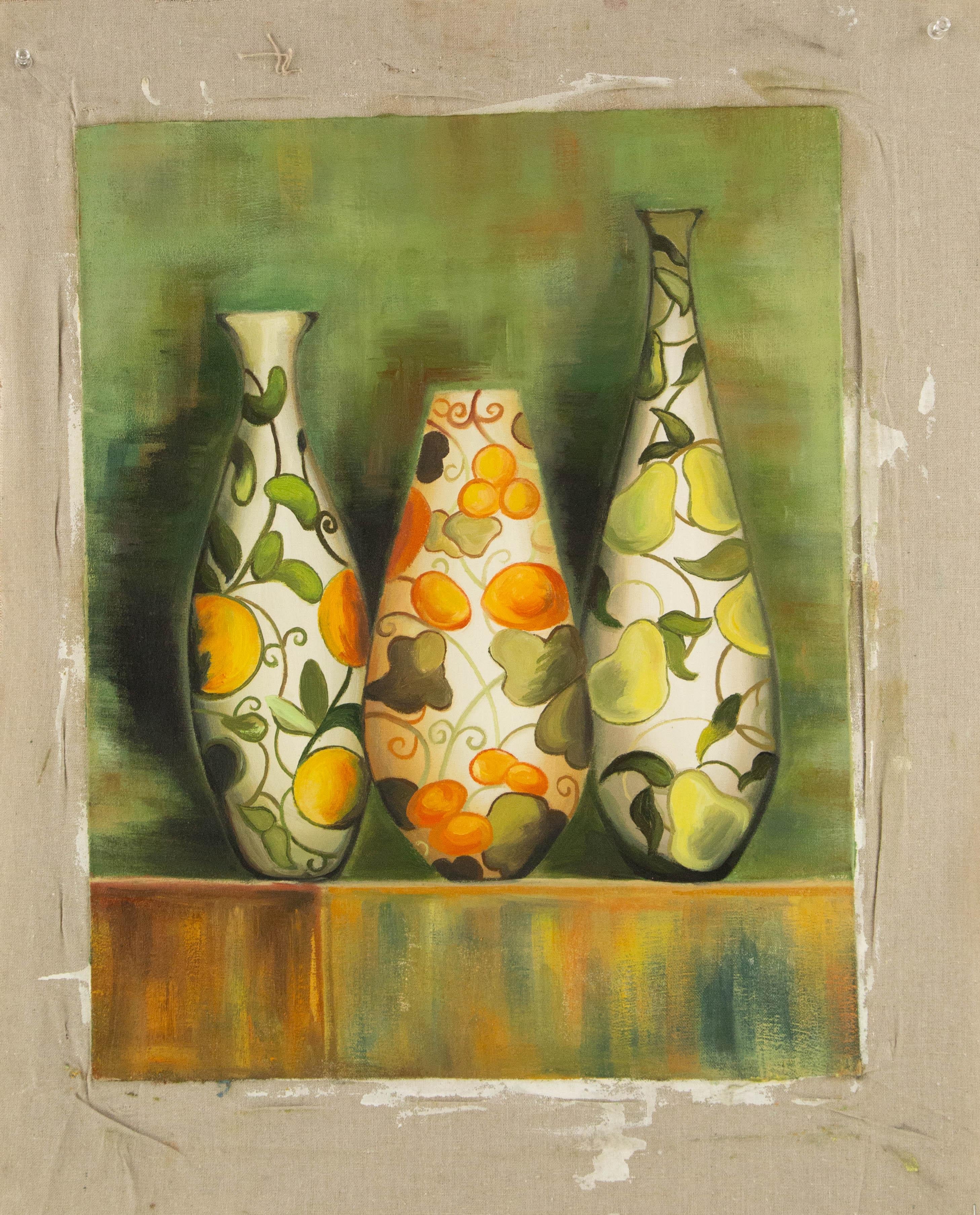 Yi Wang Still Life Original Oil On Canvas 