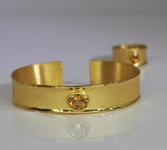 Yianni Creations Bracciale in oro 18 carati con Citrino