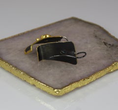 Yianni Creations Boucles d'oreilles bicolores en aigue-marine et or fin avec diamants