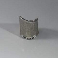 Yianni Creations Artisan Fine Silver and Palladium Plated Adjustable Band Ring