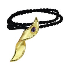 Yianni Creations Artisan Pendant with Amethyst in 18 Karat Gold