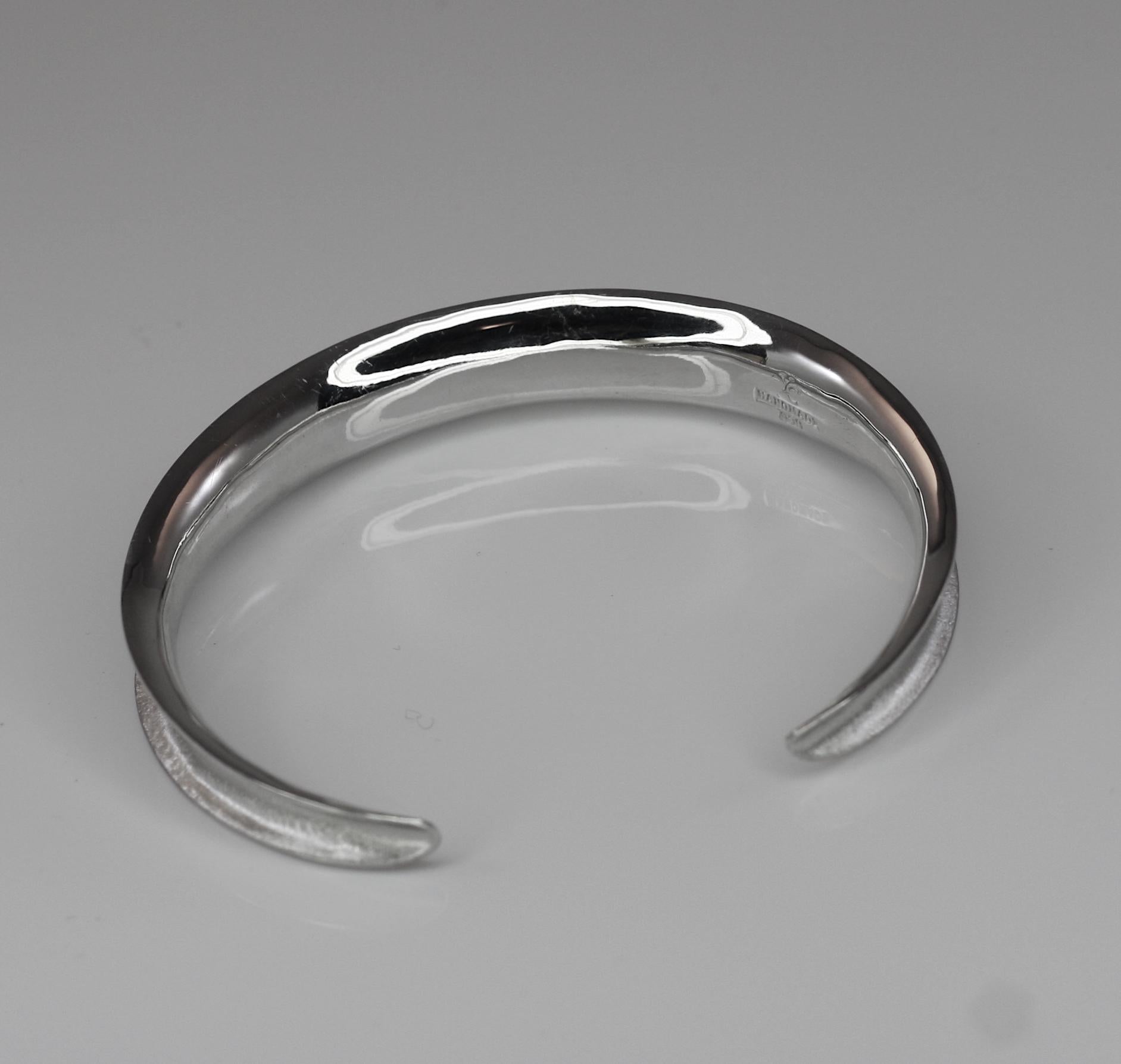 Yianni Creations Fine Silver and Palladium Bangle Bracelet 1