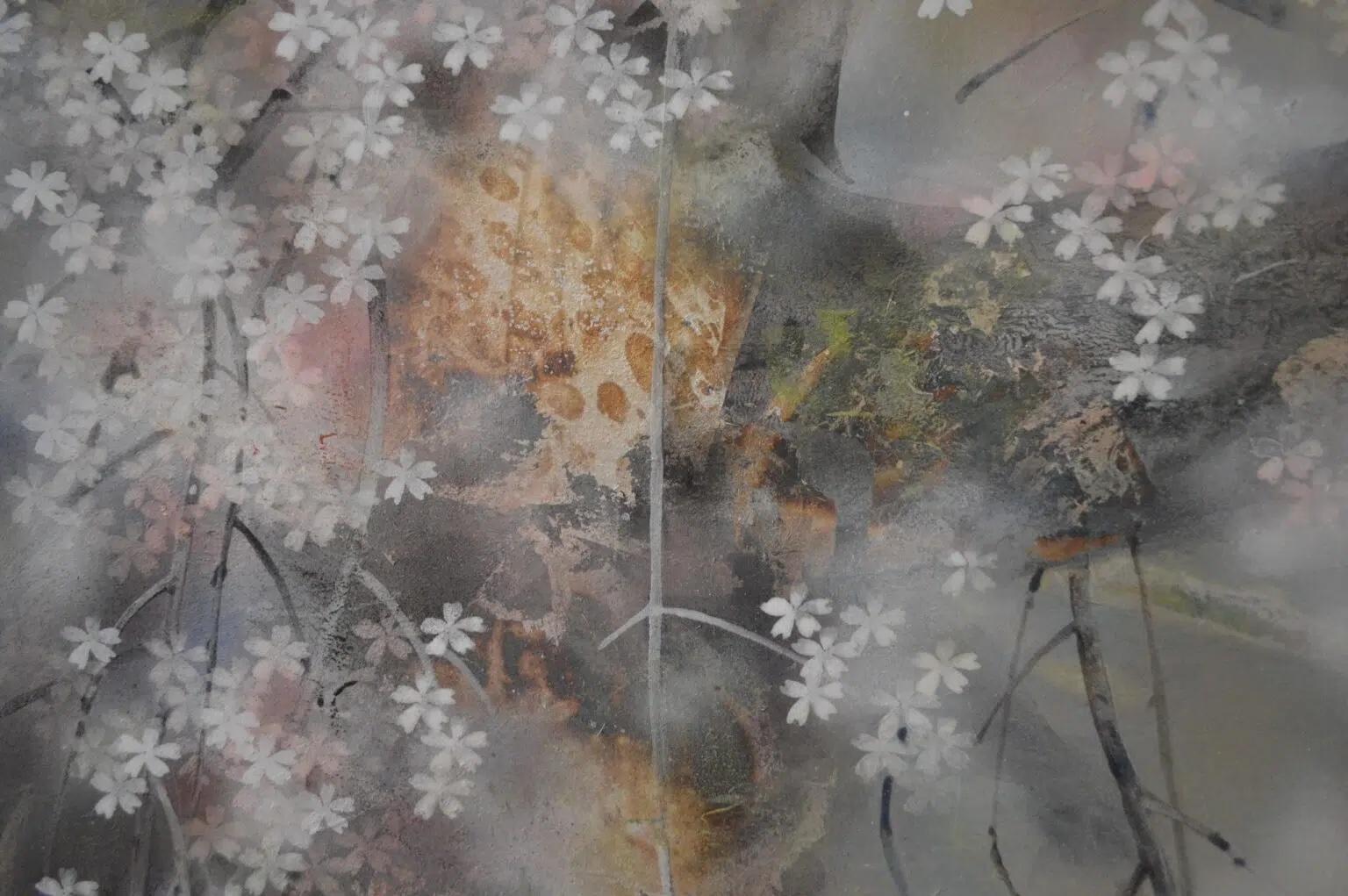 Awakening von CHEN Yiching - Nihonga-Malerei, Blumen, Nature im Angebot 5