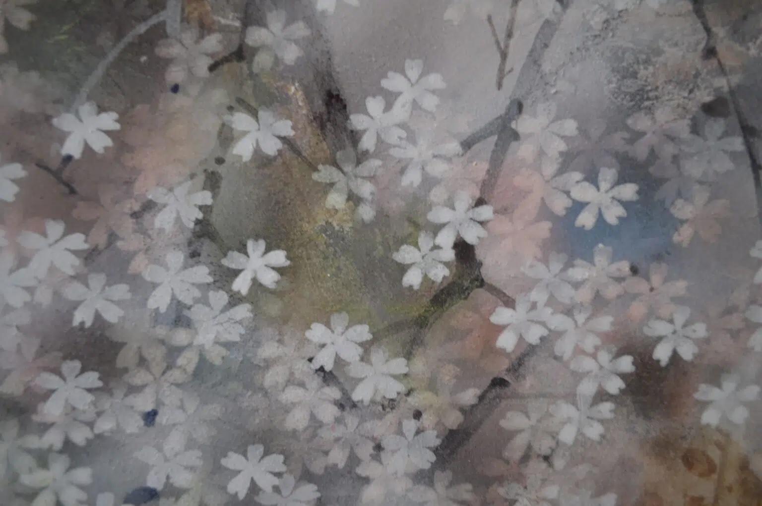 Awakening von CHEN Yiching - Nihonga-Malerei, Blumen, Nature im Angebot 2