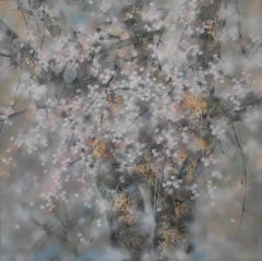 Awakening by CHEN Yiching - Nihonga painting, flowers, nature