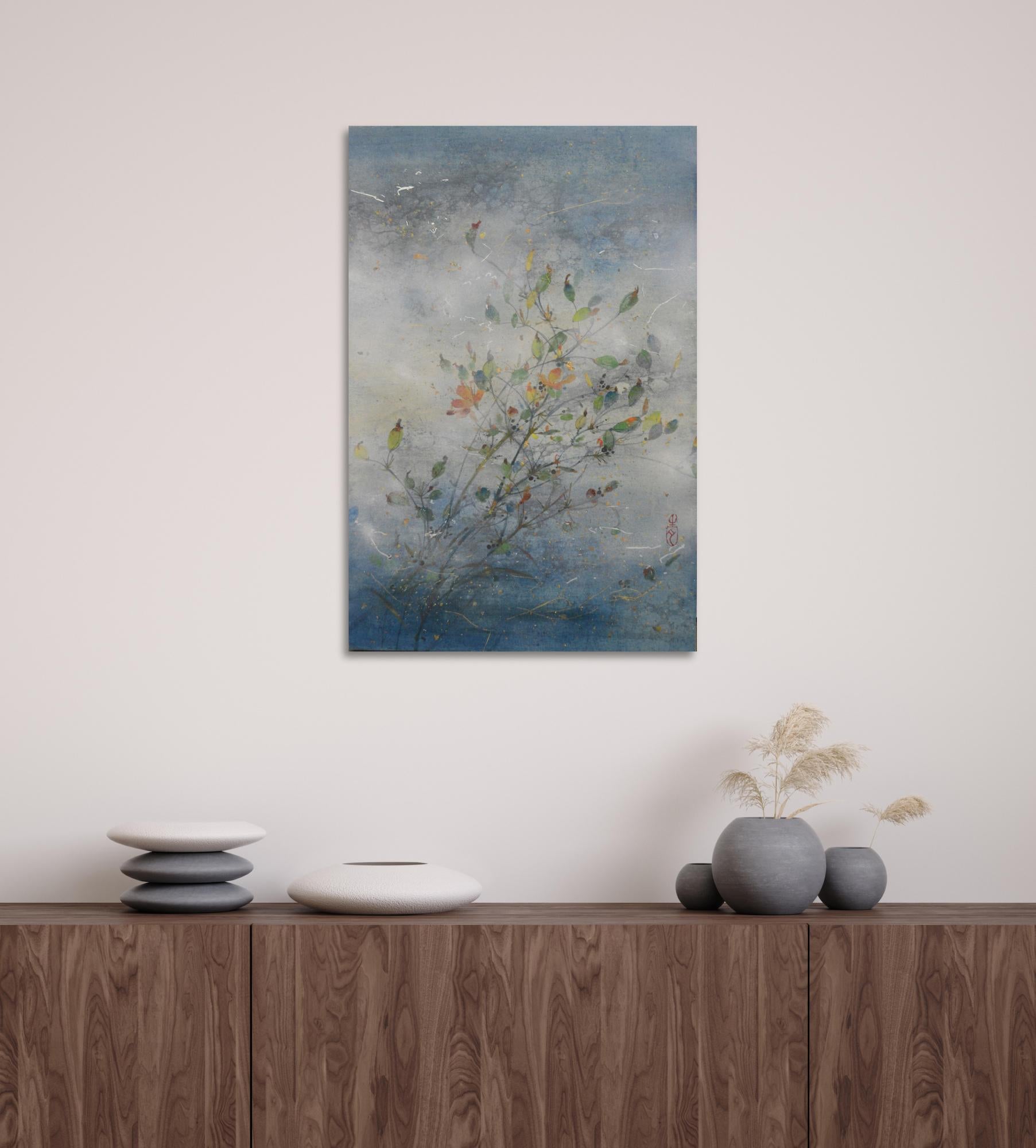 Brisa II es una pintura única del artista contemporáneo Chen Yiching. La pintura está realizada con pigmentos minerales y pan de oro y plata sobre papel japonés montado sobre madera; sus dimensiones son 41 × 27 cm. 
La obra está firmada, se vende