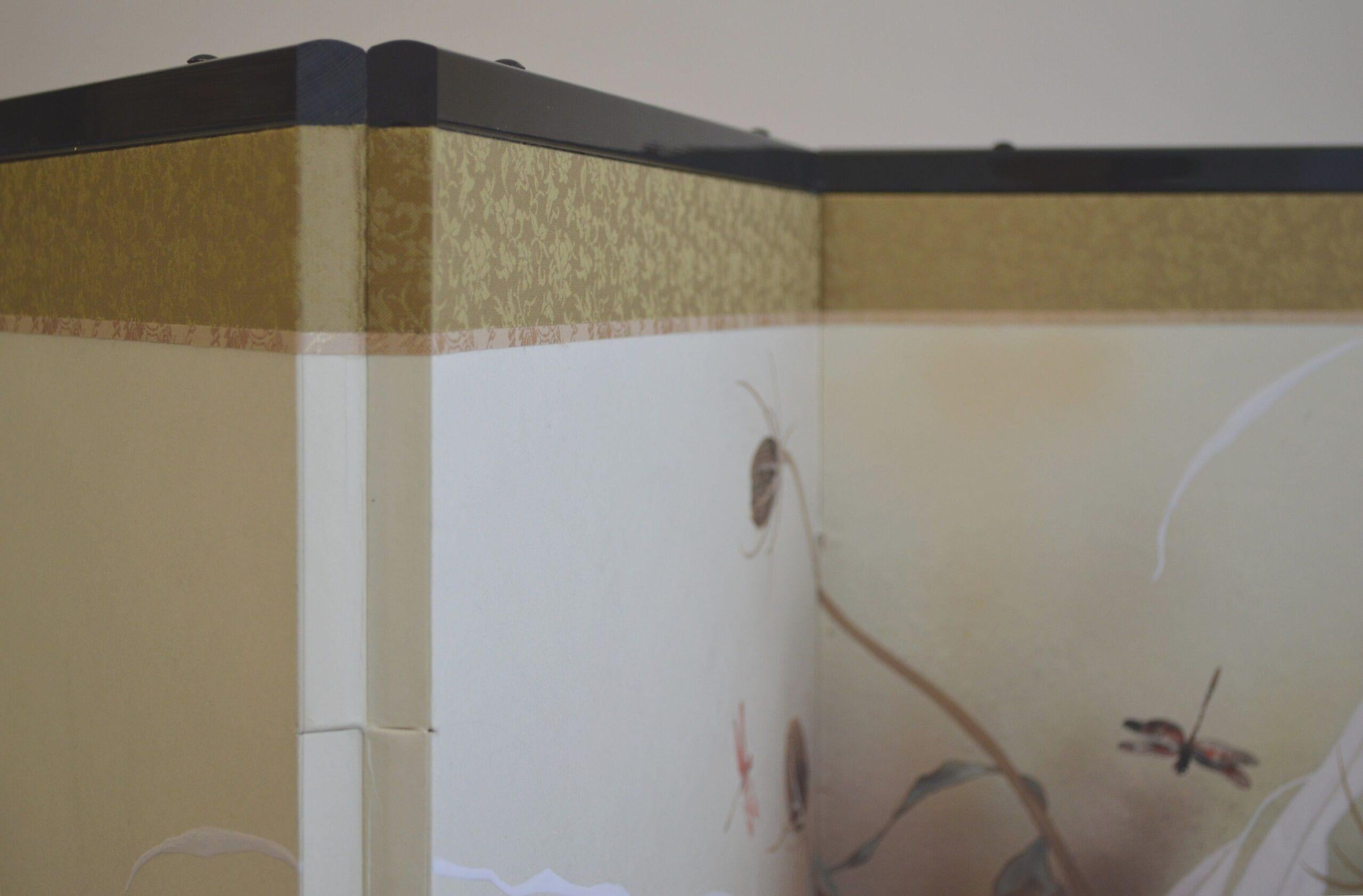 Dance by Chen Yiching - Contemporary nihonga painting, flowers, nature - Brown Landscape Painting by Yiching Chen