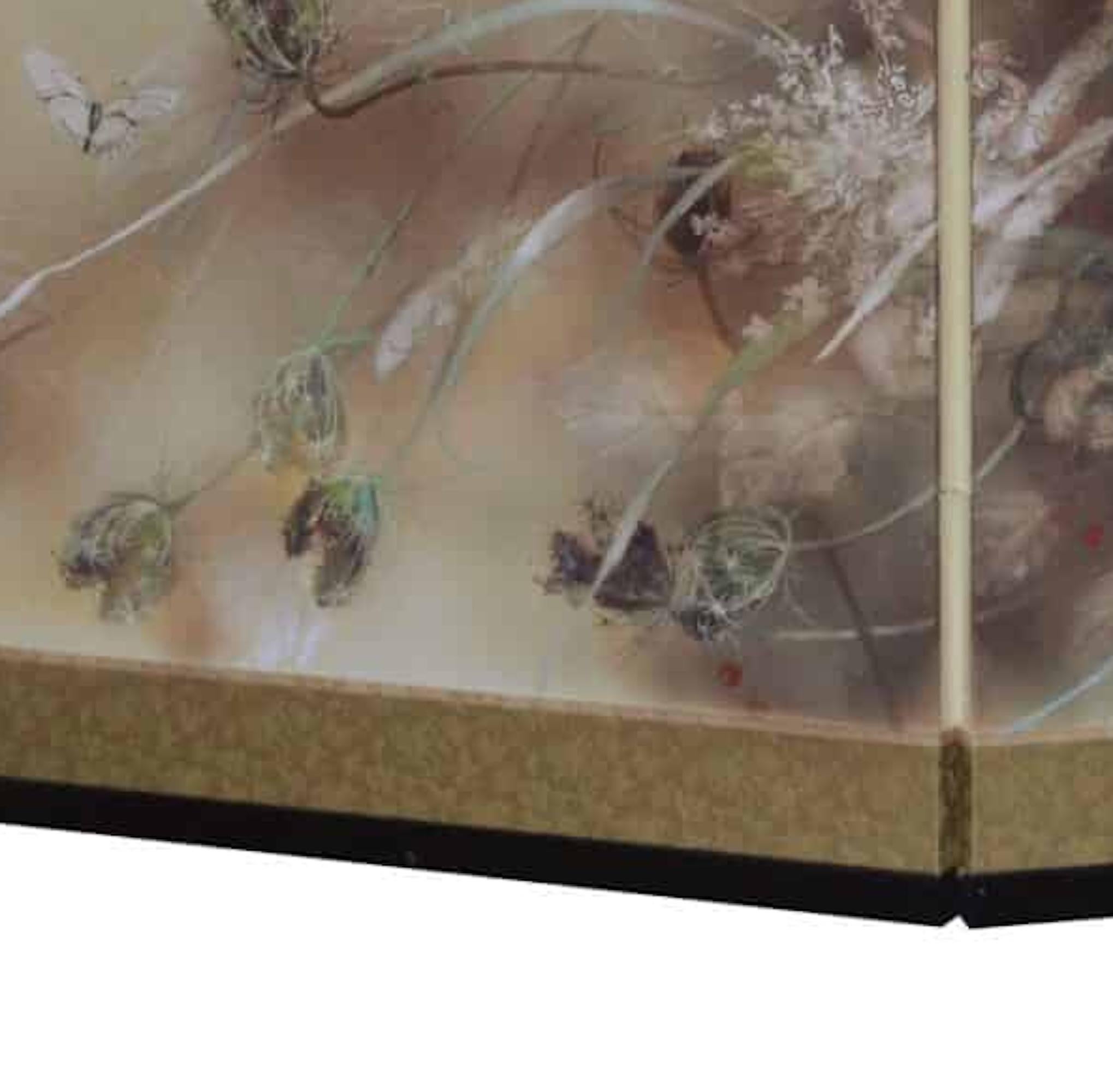 Dance by Chen Yiching - Contemporary nihonga painting, flowers, nature For Sale 4