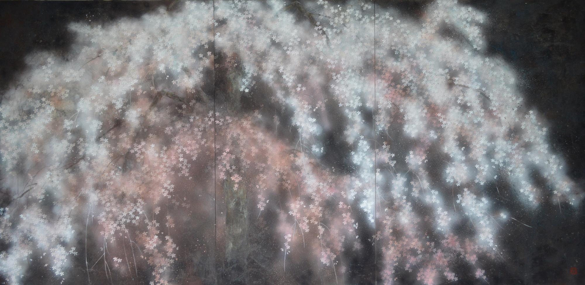 Eclat, Contemporary Nihonga (Japanese Painting) - Mixed Media Art by Yiching Chen