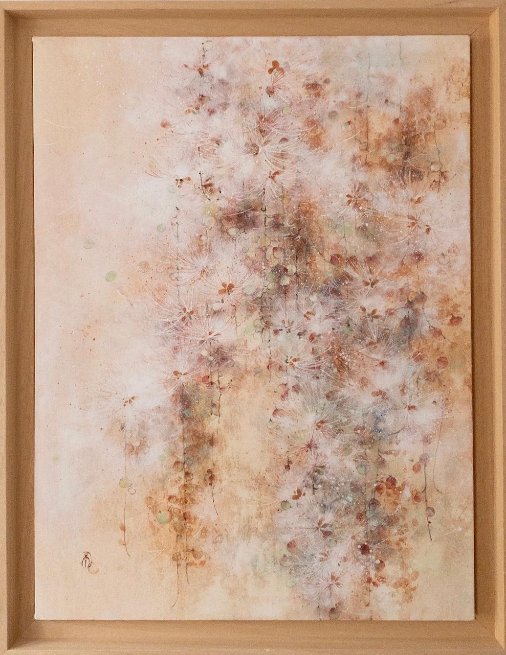 Flourishing by Chen Yiching - Contemporary nihonga painting, flowers