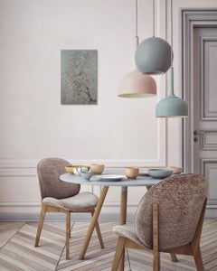 Research III by CHEN Yiching - Nihonga painting, squirrel, earth tones