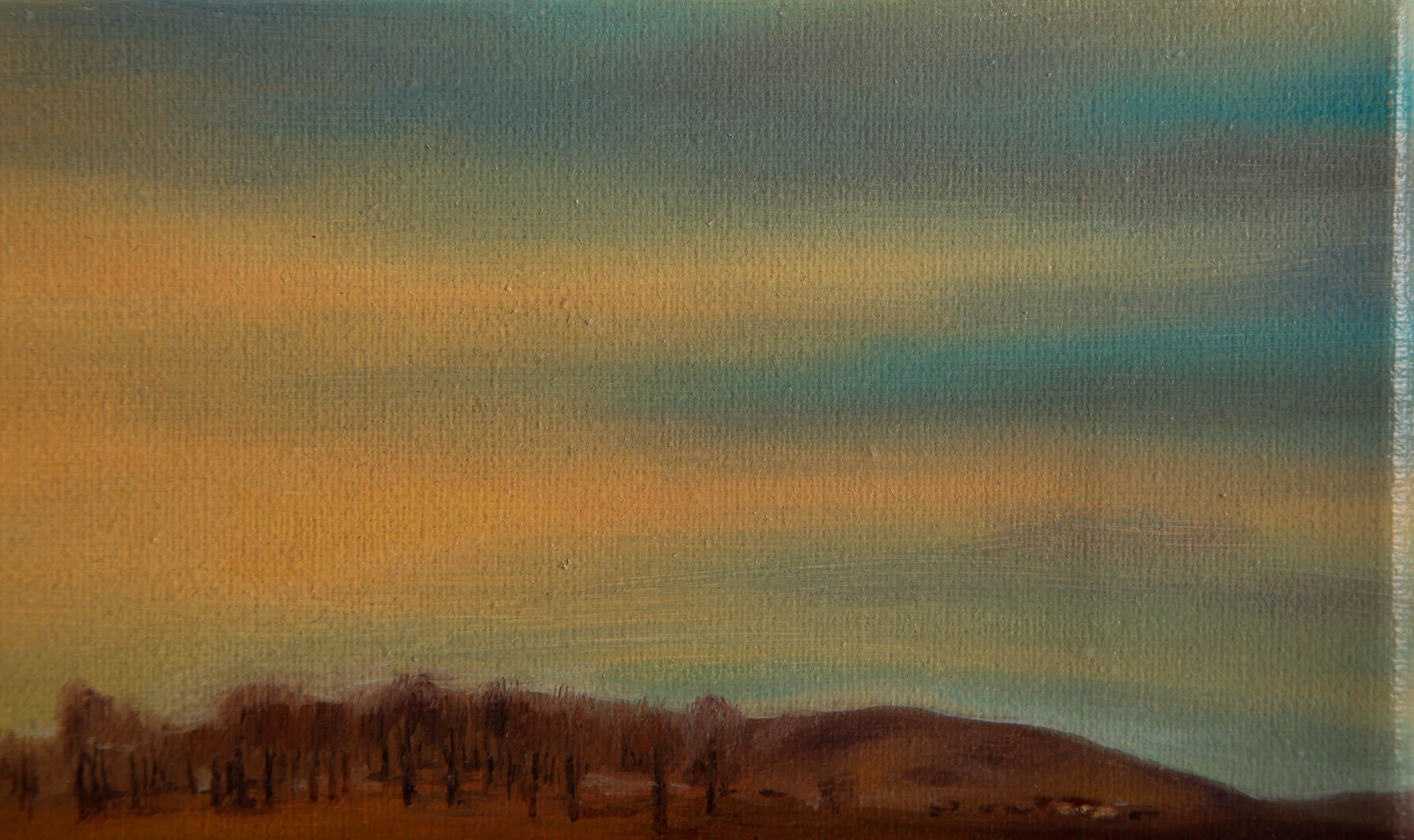 Yifan Liu Landschaft, Original-Ölgemälde „Bashang-Herbsttag“ im Angebot 2