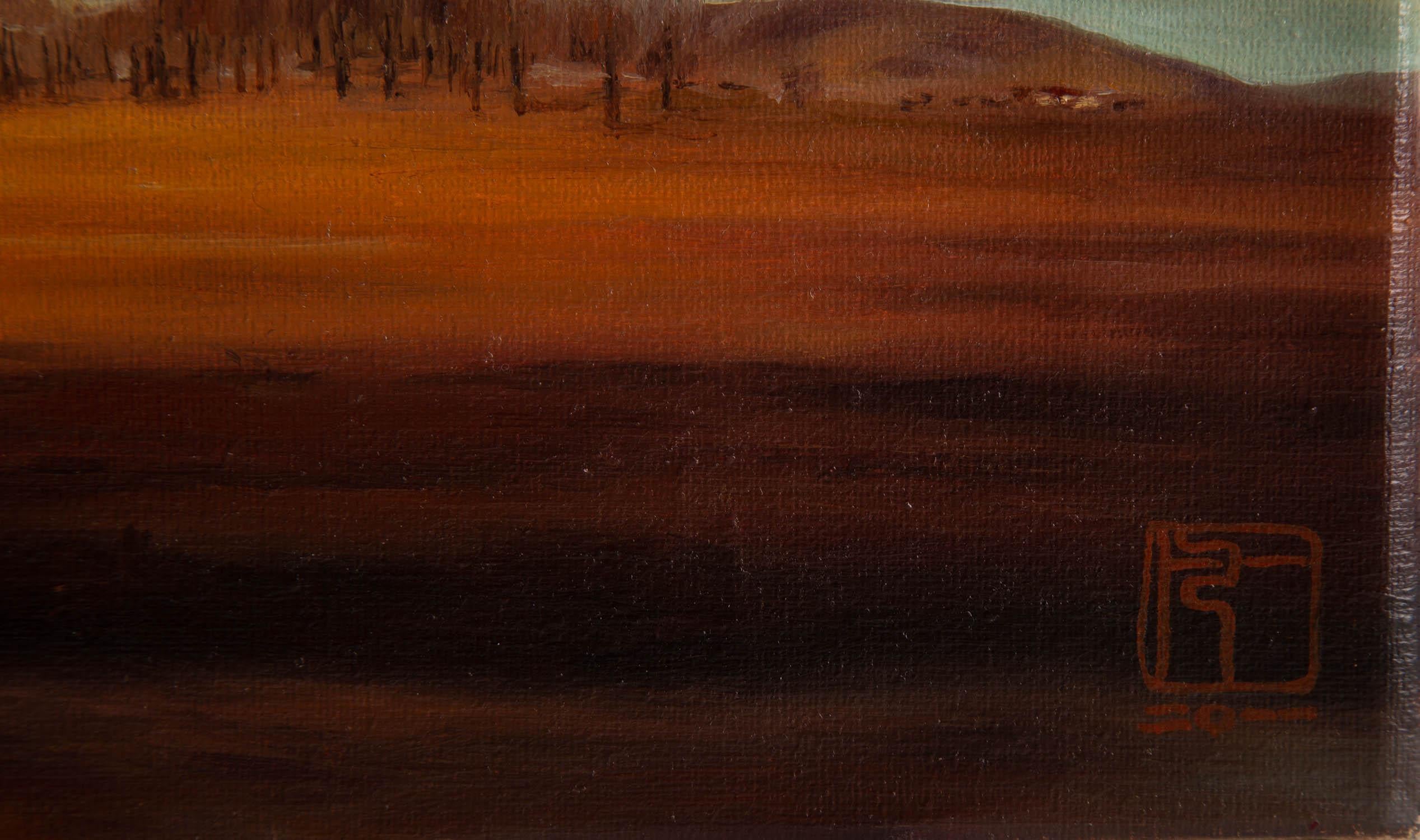 Yifan Liu Landschaft, Original-Ölgemälde „Bashang-Herbsttag“ im Angebot 4