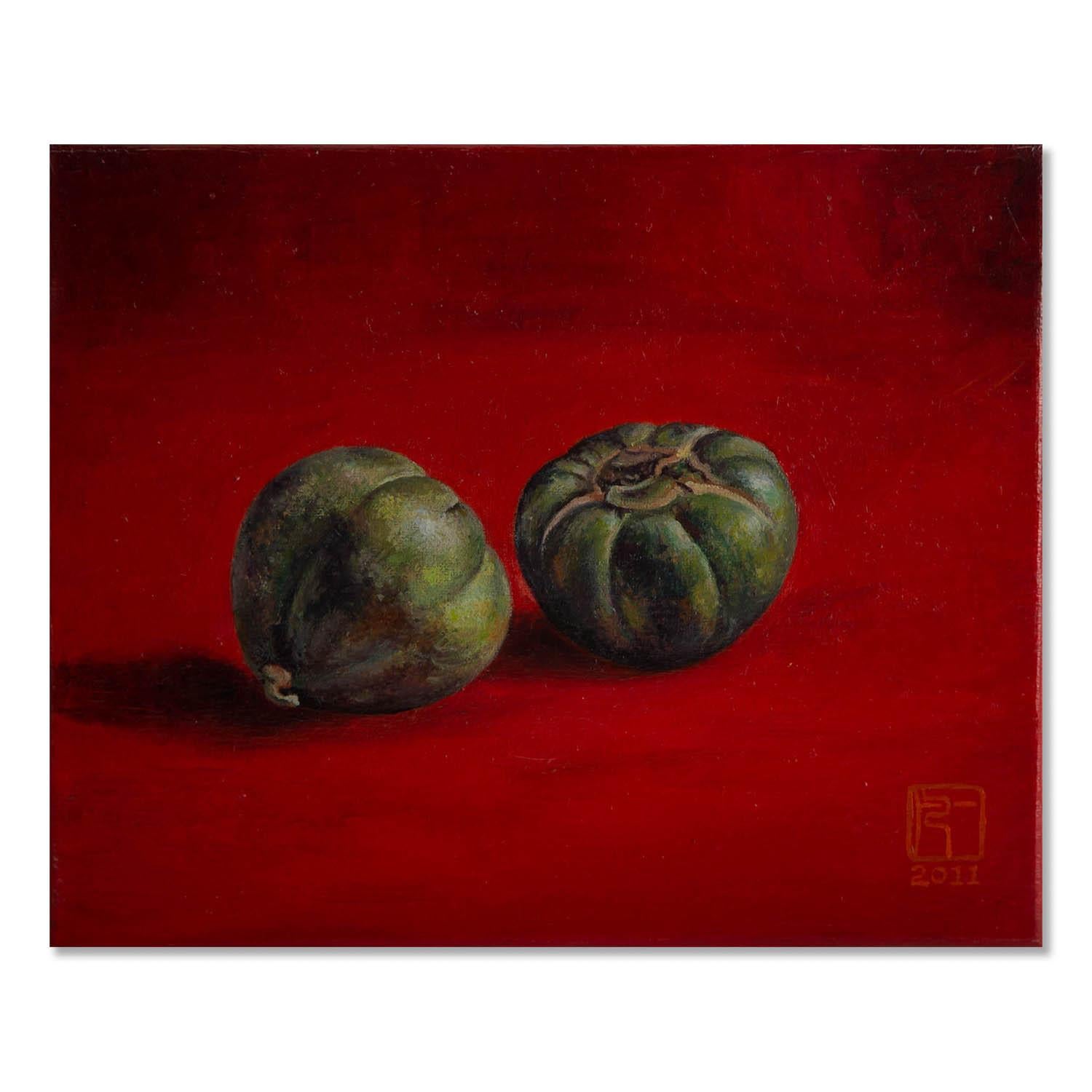  Title: Little Pumpkin
 Medium: Oil on canvas
 Size: 8.5 x 10.5 inches
 Frame: Framing options available!
 Condition: The painting appears to be in excellent condition.
 
 Year: 2011
 Artist: Yifan Liu
 Signature: Signed
 Signature Location: Lower