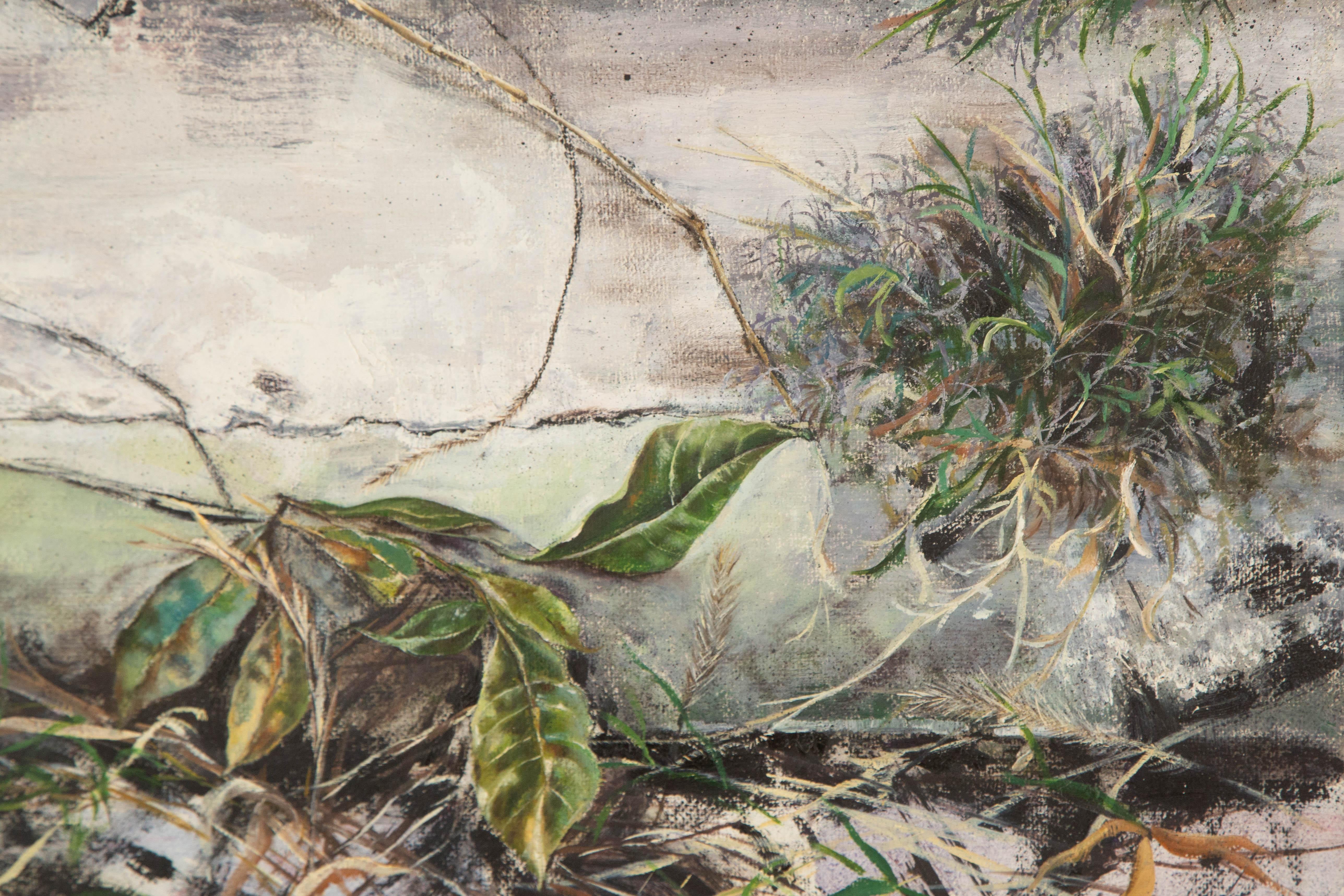 Yifang Liu Stillleben Original Öl auf Leinwand 