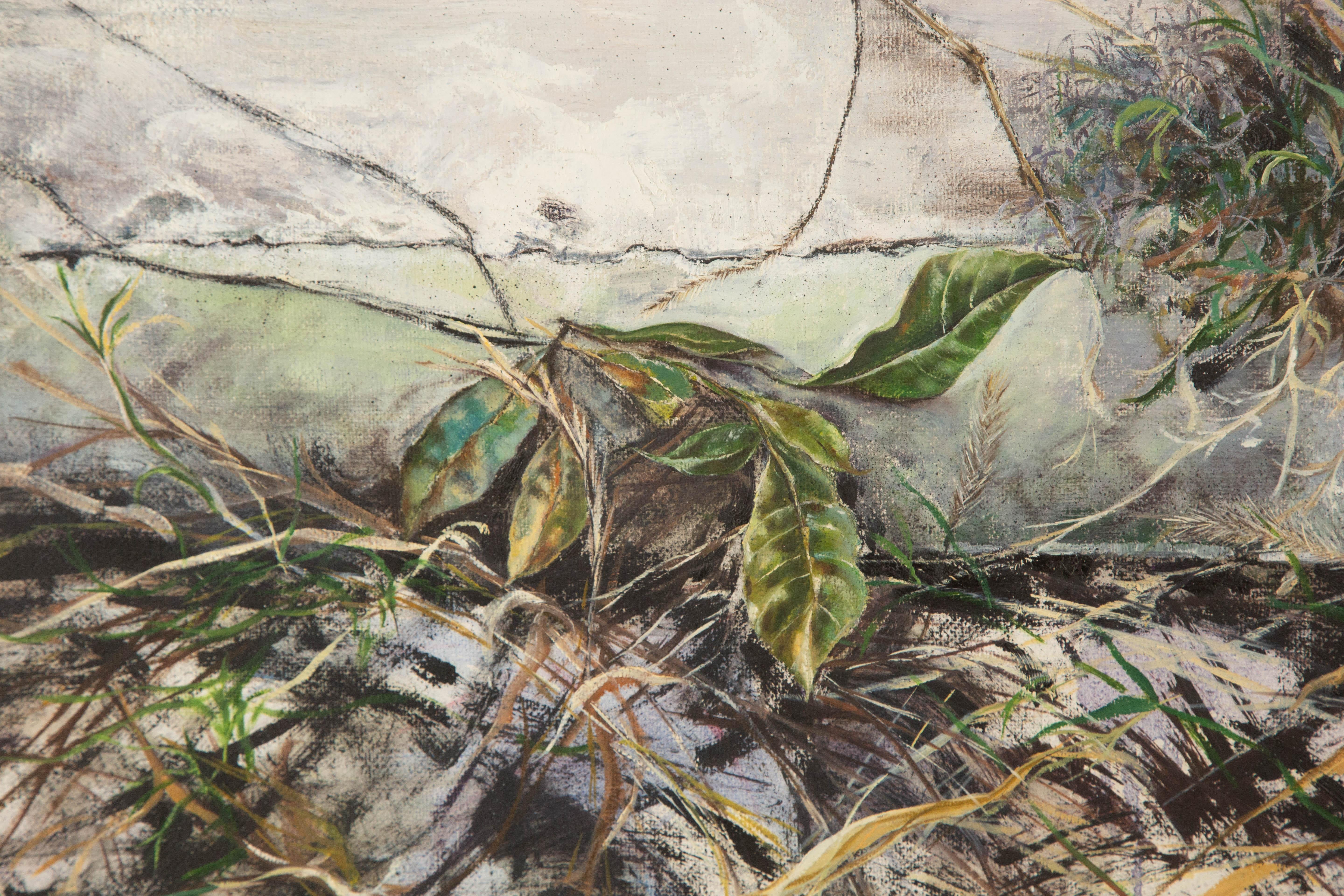 Yifang Liu Stillleben Original Öl auf Leinwand 