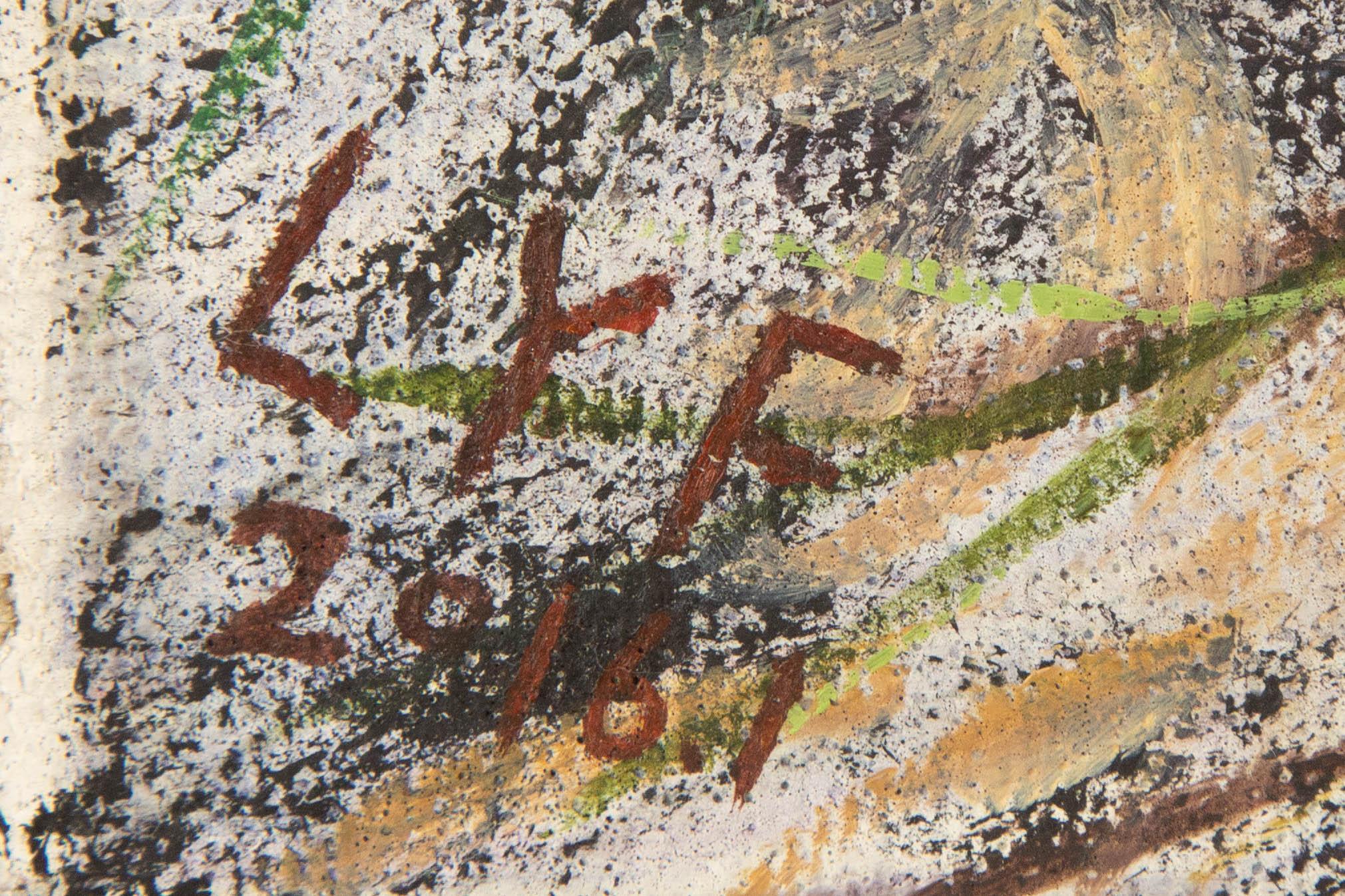Yifang Liu Stillleben Original Öl auf Leinwand 