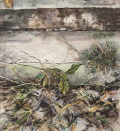 Yifang Liu Stillleben Original Öl auf Leinwand "Diverse Elemente IV"