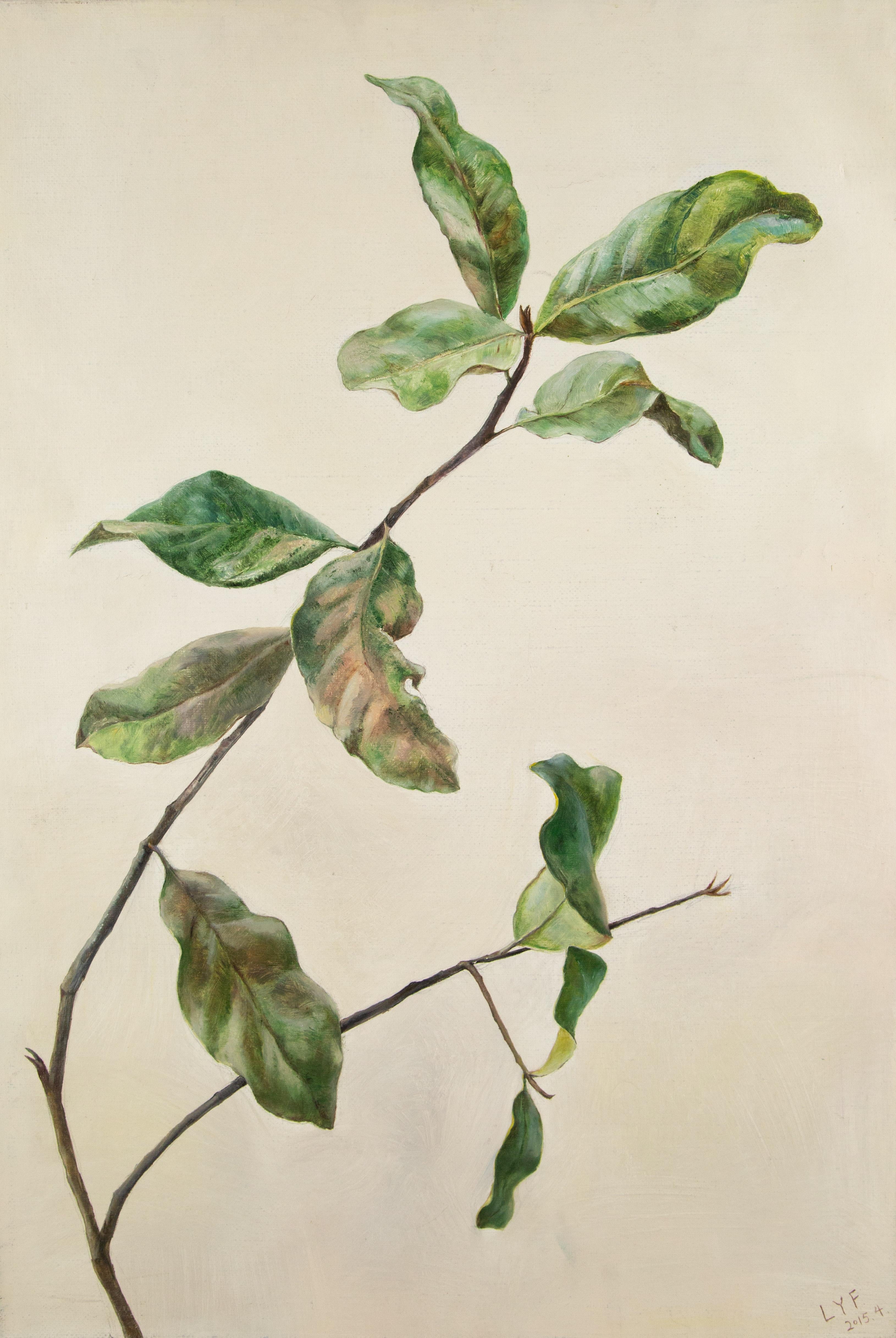  Title: Diverse Elements - Plant
 Medium: Oil on canvas
 Size: 28 x 19 inches
 Frame: Framing options available!
 Condition: The painting appears to be in excellent condition.
 Note: This painting is unstretched
 Year: 2015.4
 Artist: Yifang Liu
