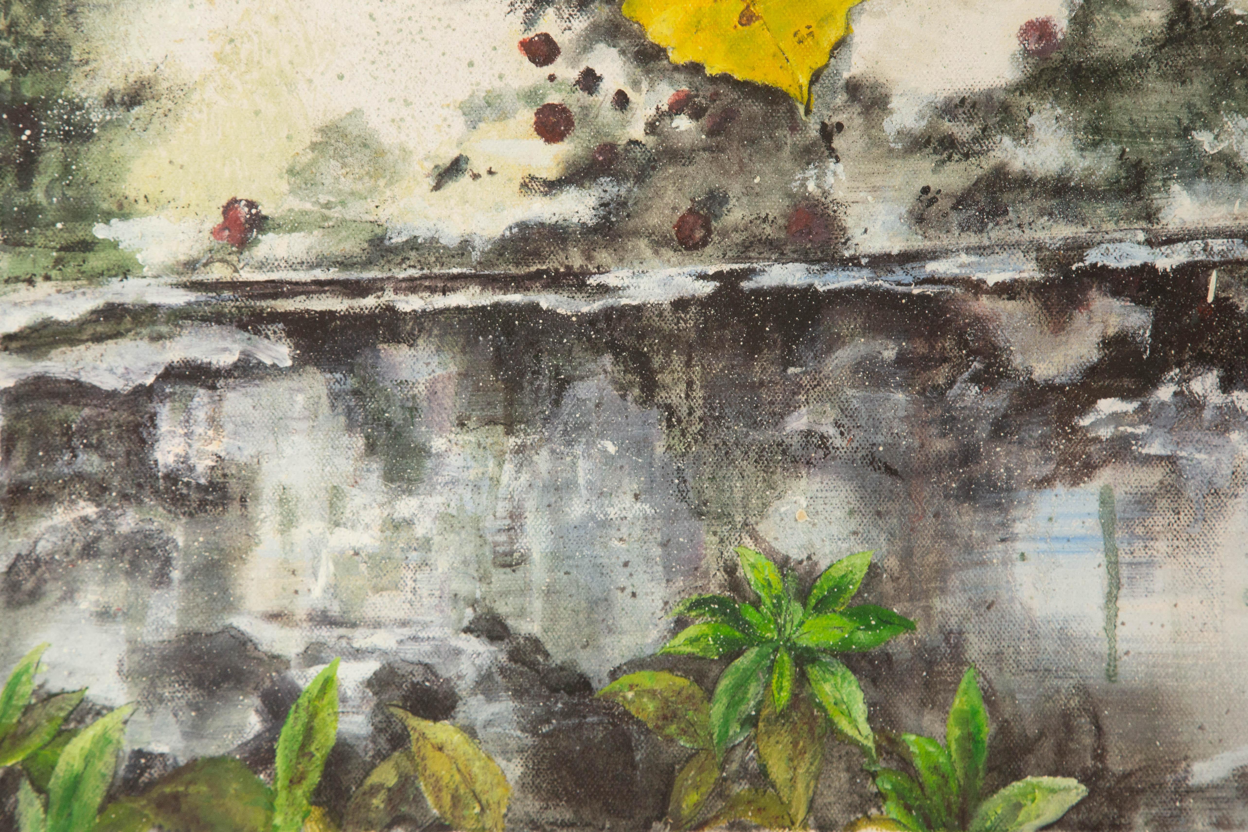Yifang Liu Stillleben Original Öl auf Leinwand 