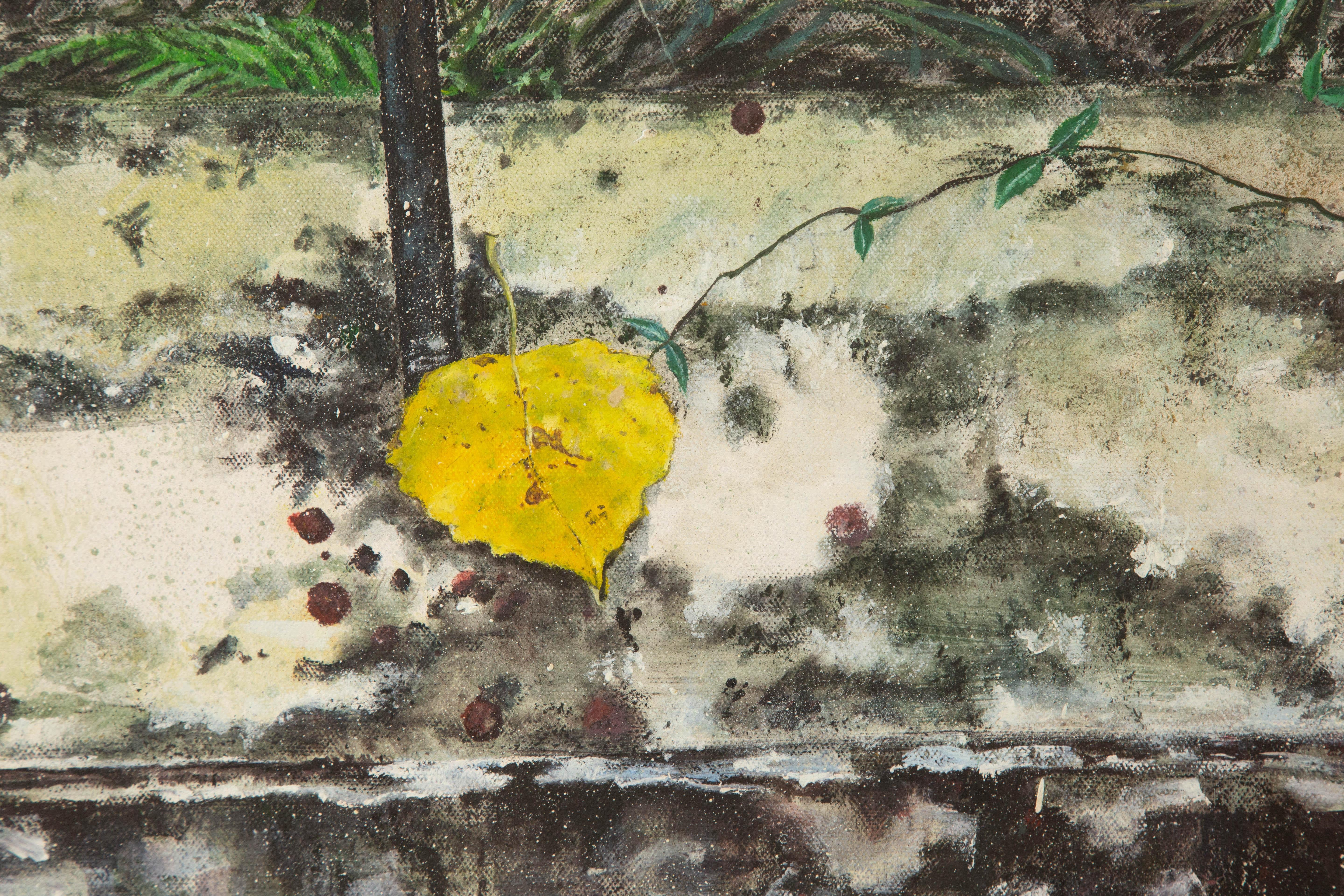 Yifang Liu Stillleben Original Öl auf Leinwand 
