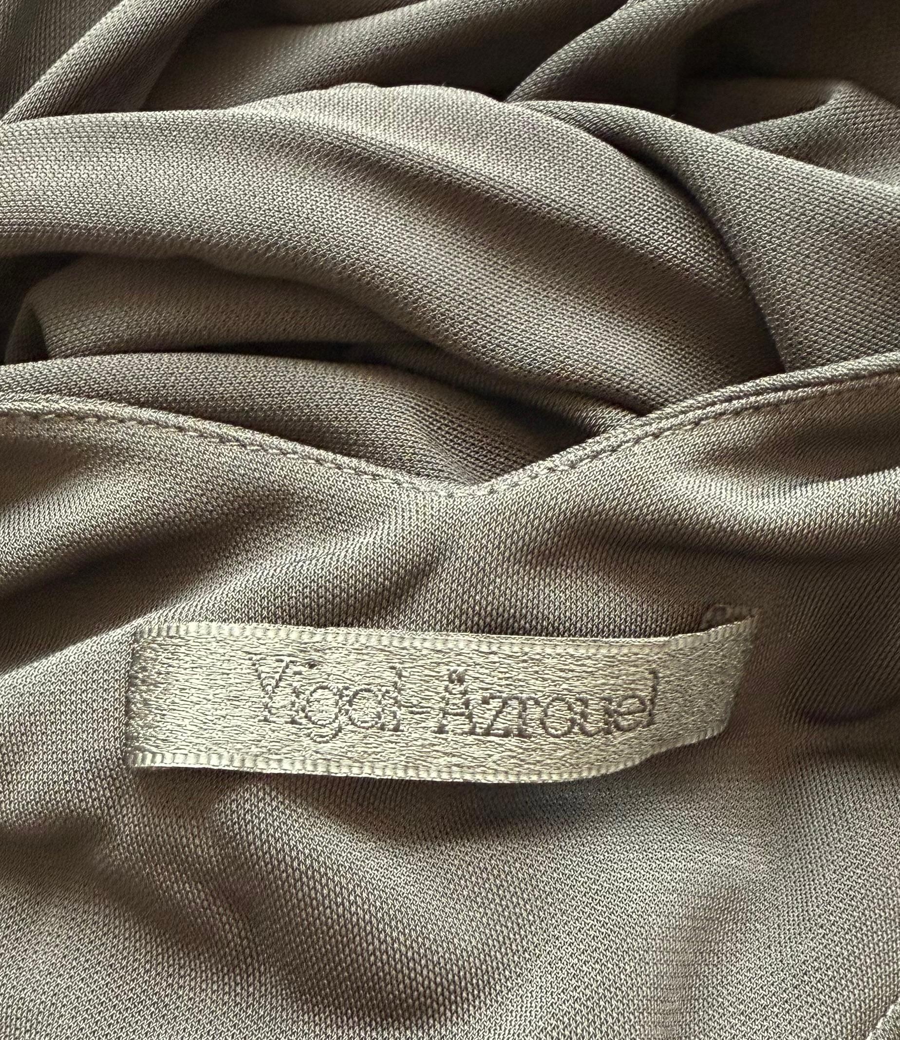 YIGAL AZROUEL 90's/00 Vintage Black Backless Long Dress Halter Asymmetrical 5