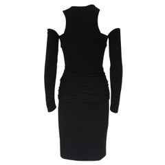 Yigal Azrouel Women's Black Stretch Viscose Long Sleeve Dress Size 4