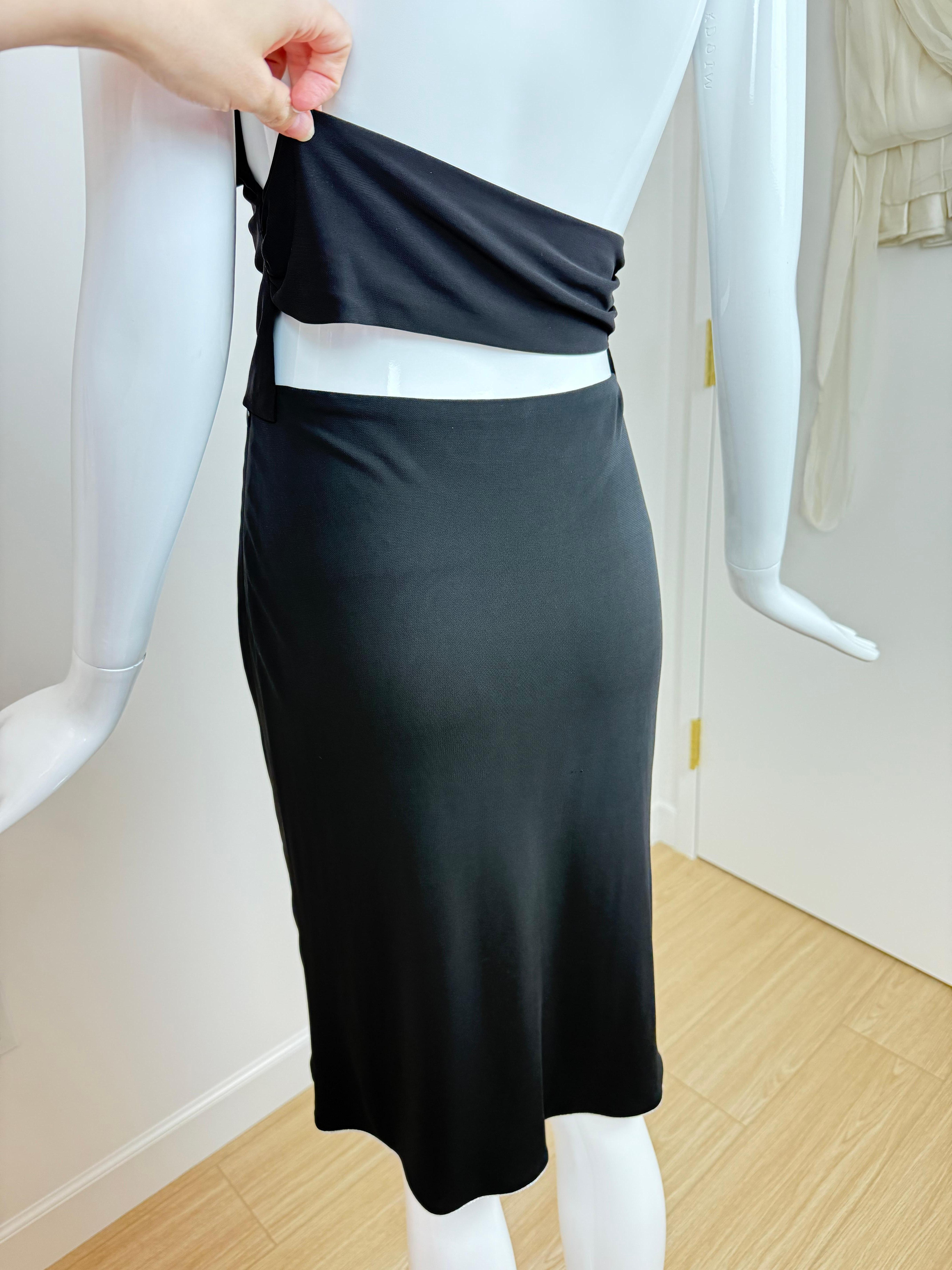 YIGAL AZROUEL Vintage 2 Piece Backless Skirt Set For Sale 6