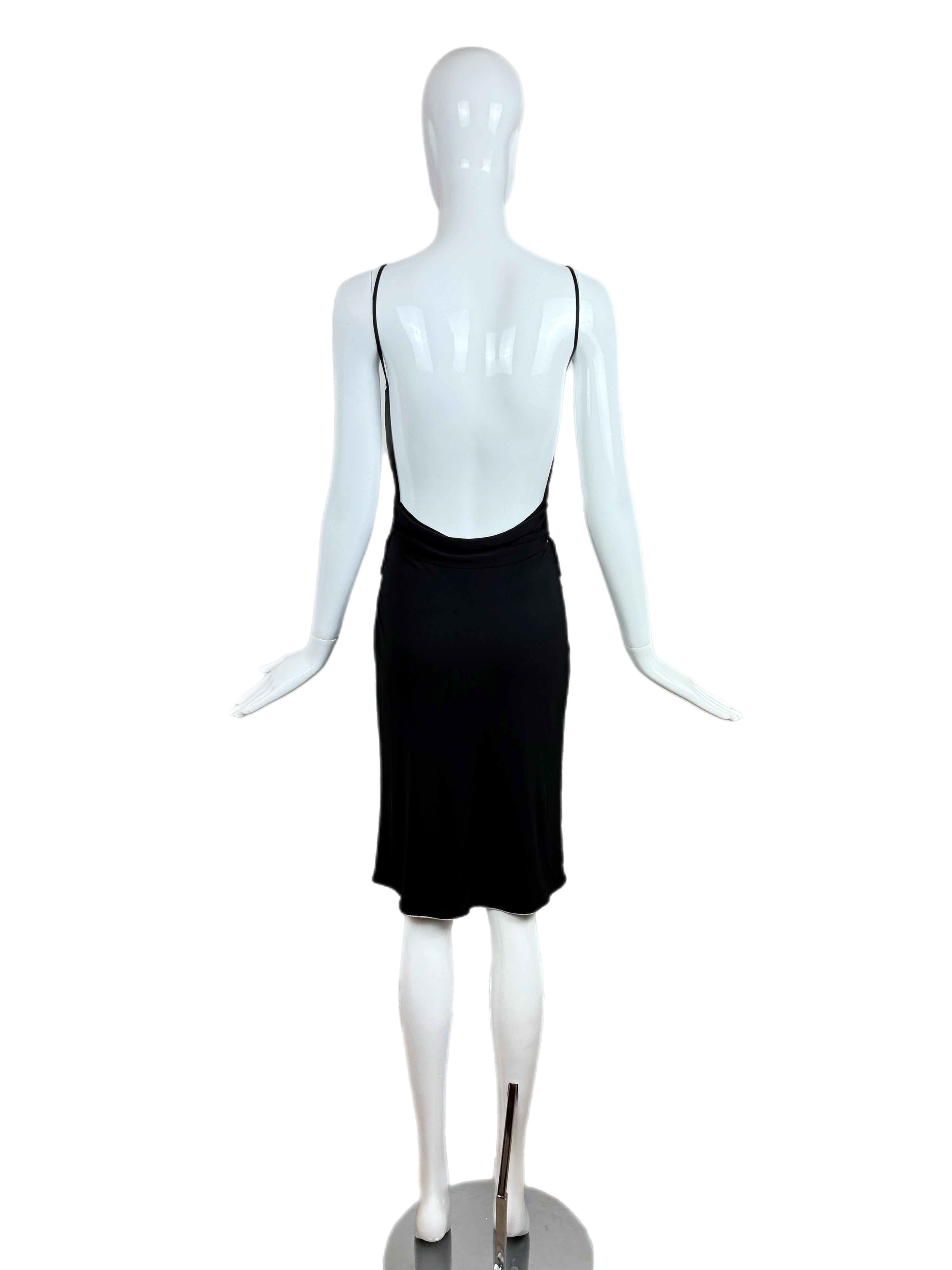 YIGAL AZROUEL Vintage 2 Piece Backless Skirt Set In Excellent Condition For Sale In Leonardo, NJ
