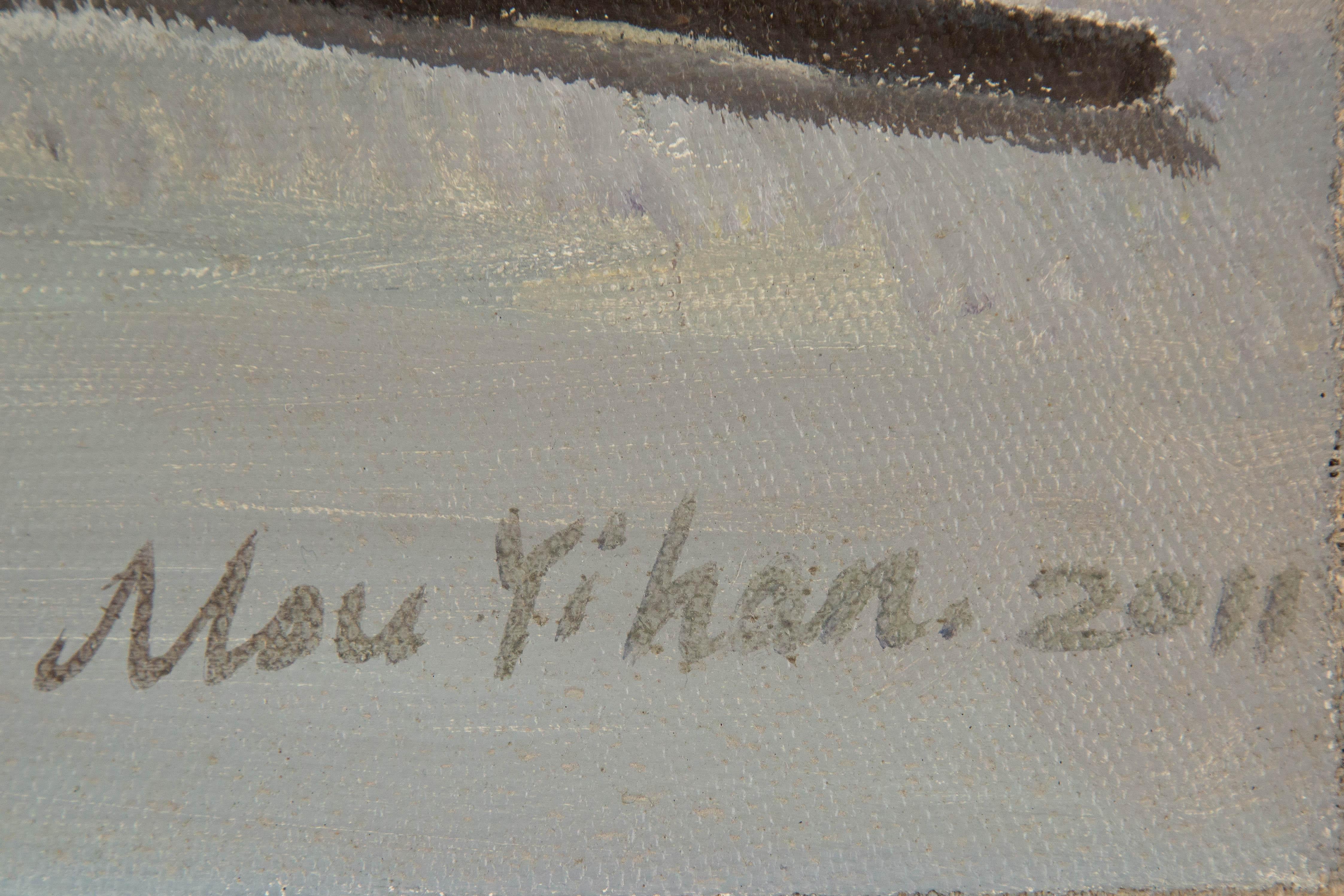 YiHan Mou Natura morta originale Olio su tela 