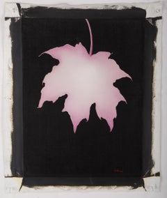 Yijian Wang Modernist Original Oil On Canvas "The Fallen Leaf"