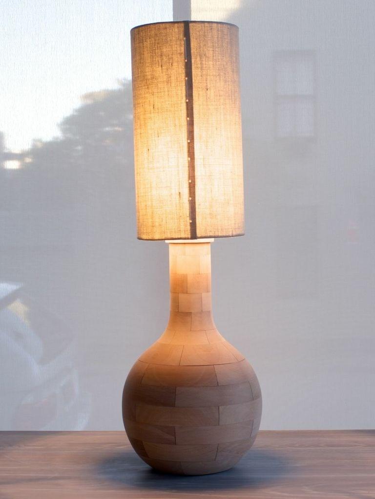 Organic Modern Yin-Check Table Lamp by Wende Reid