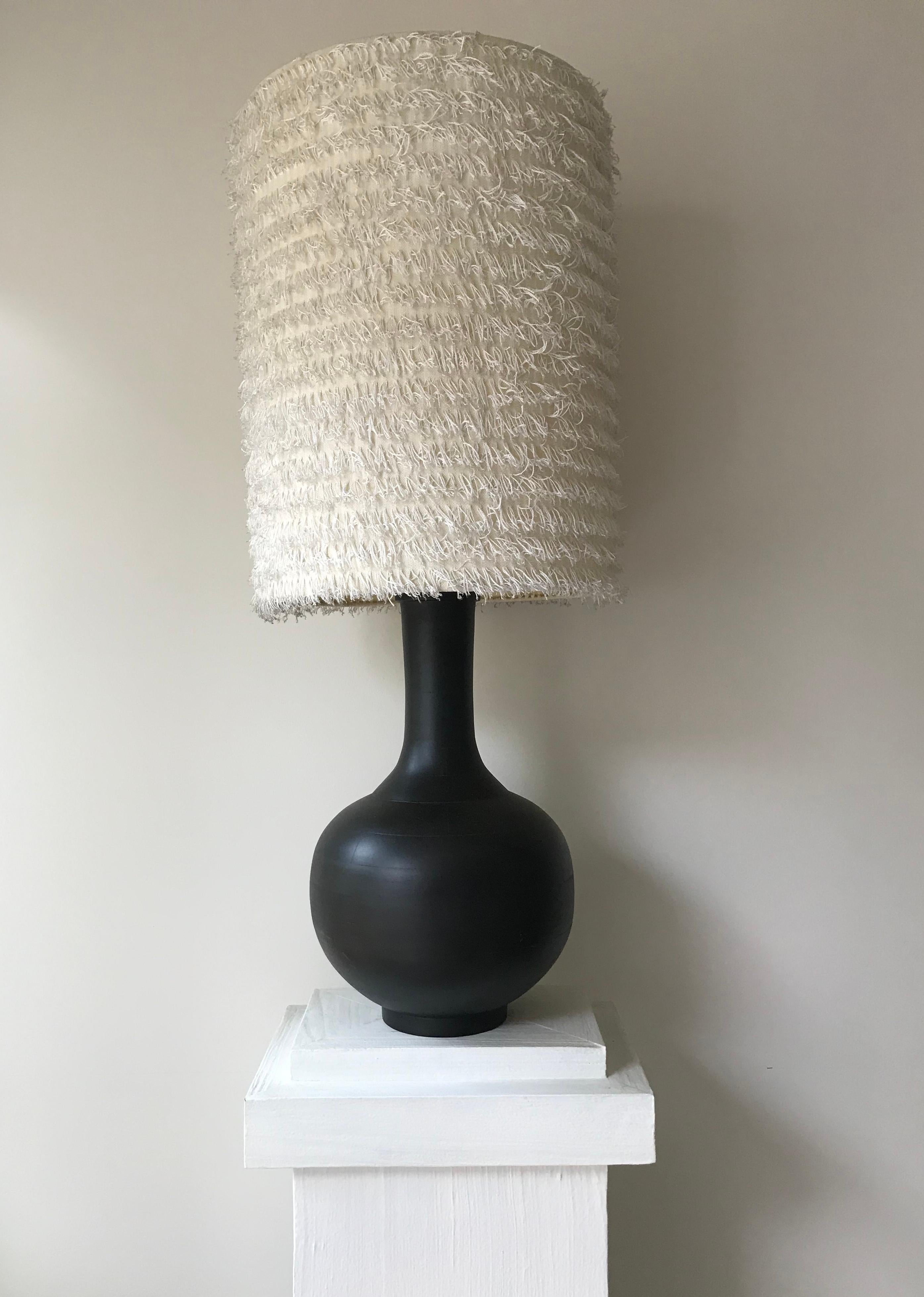Australian Yin Fringe Table Lamp by Wende Reid For Sale