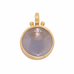 Yin/Yang Agate Pendant in 22 Karat Gold