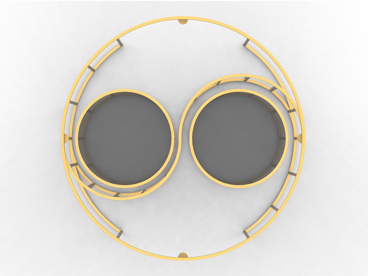 Indien Table basse Yin Yang  par  Studio A Namit Khanna en vente