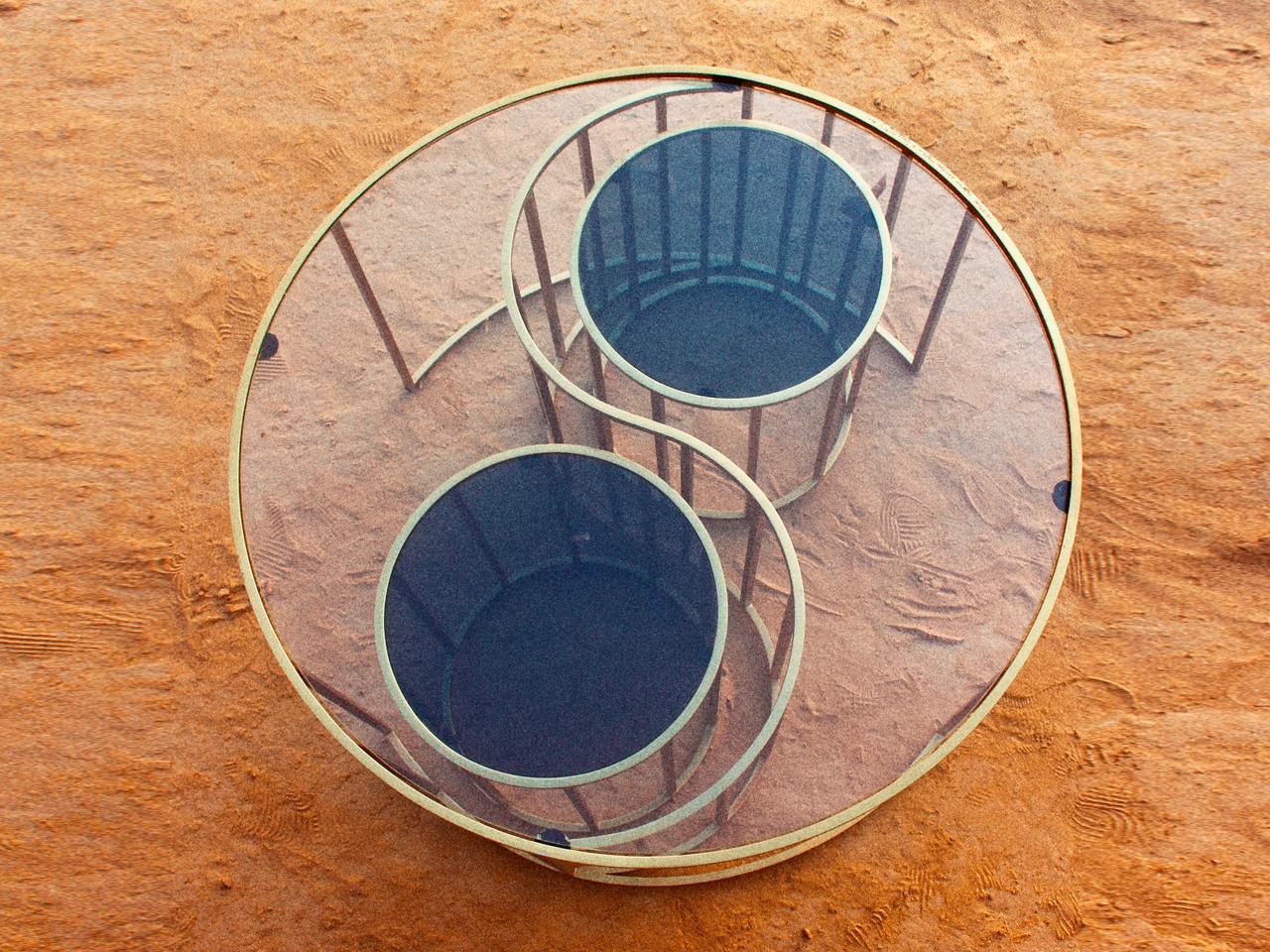 Table basse Yin Yang  par  Studio A Namit Khanna en vente 1
